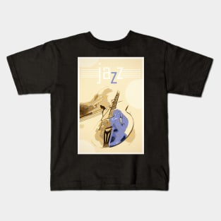 Jazz Art Poster Kids T-Shirt